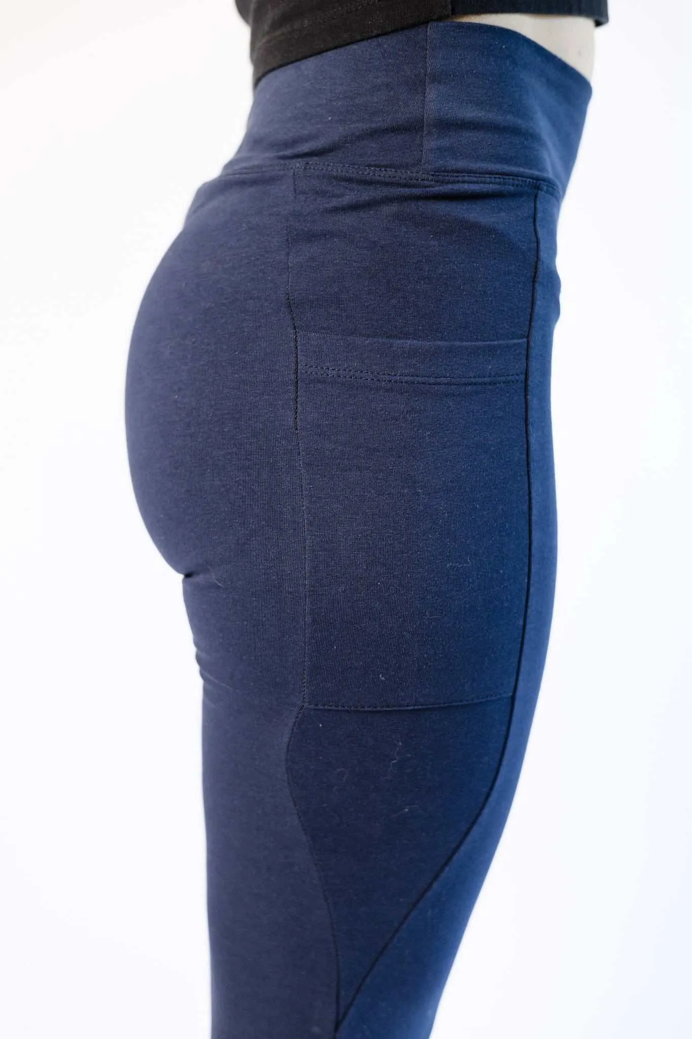 Hemp Capri Leggings with Pockets