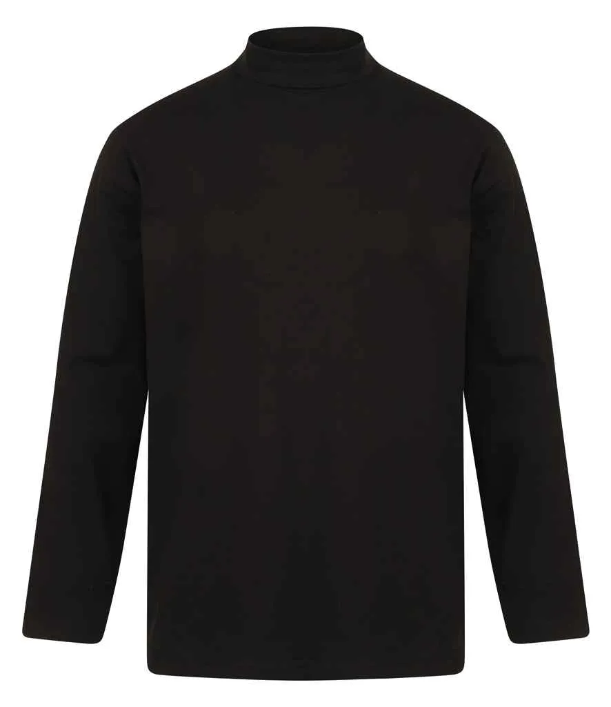Henbury Long Sleeve Roll Neck Top