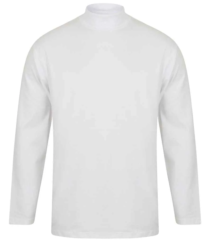 Henbury Long Sleeve Roll Neck Top
