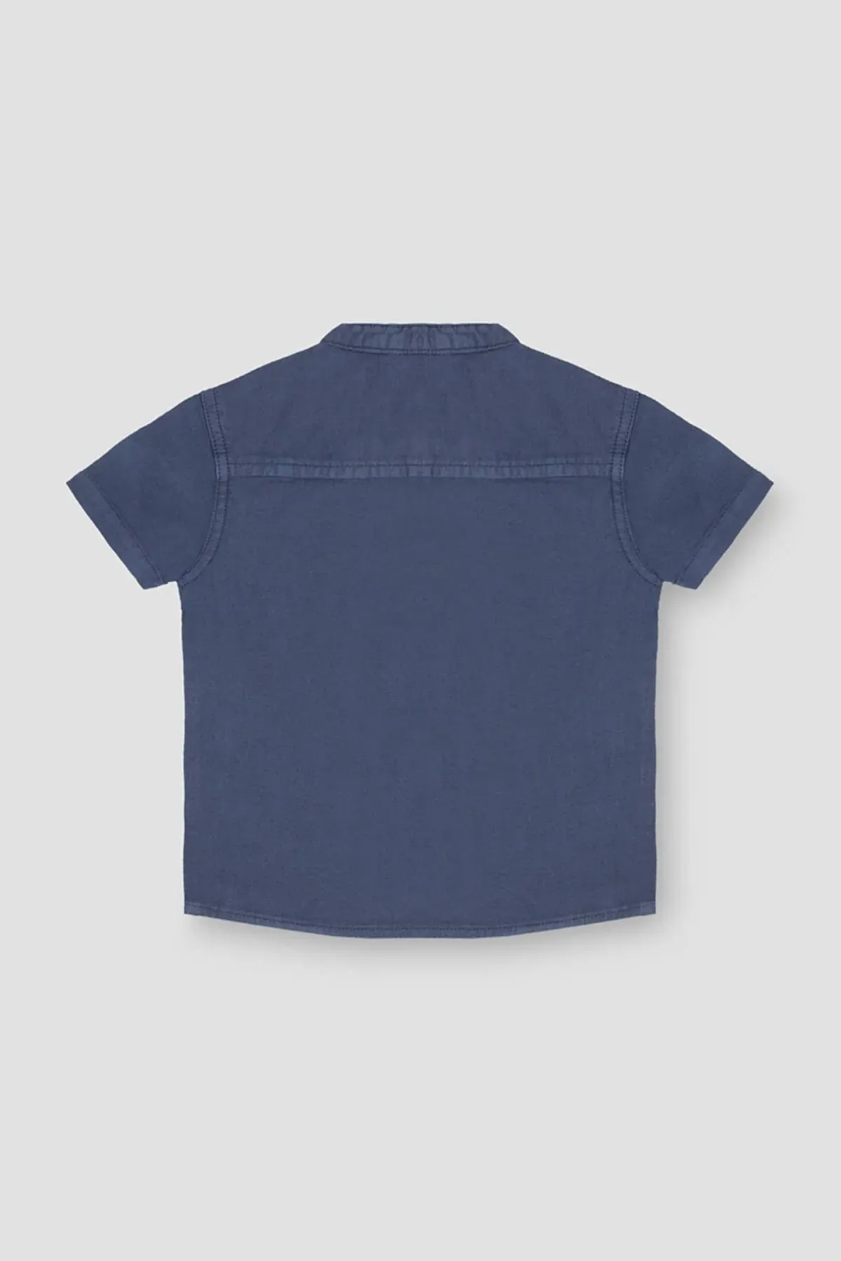 Henley Polo T-Shirt For Baby Boy - Navy