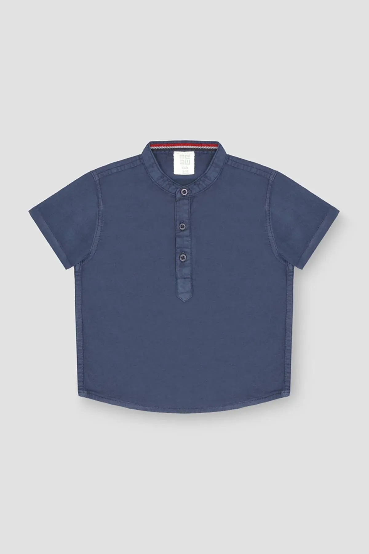 Henley Polo T-Shirt For Baby Boy - Navy