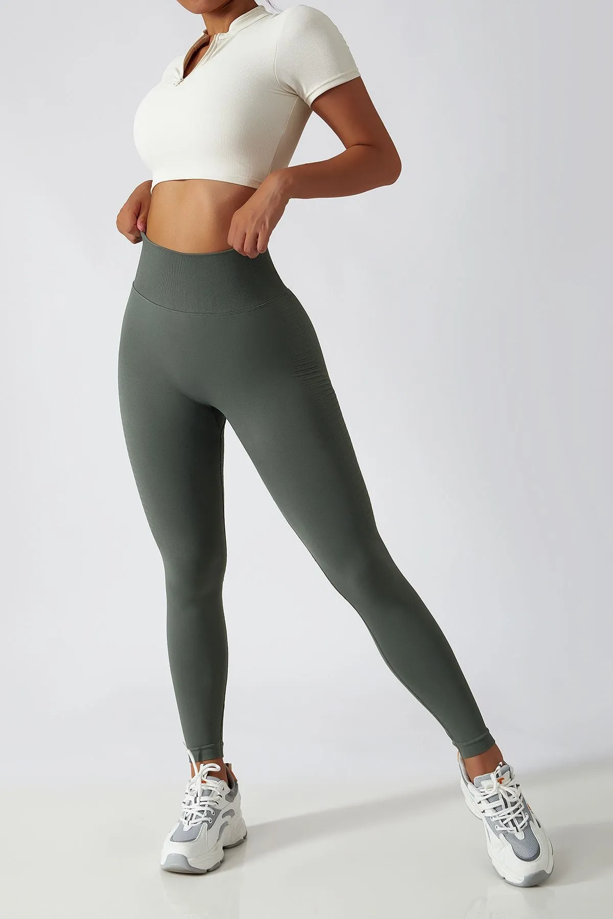 High-Rise Butt Lifting Seamless Leggings