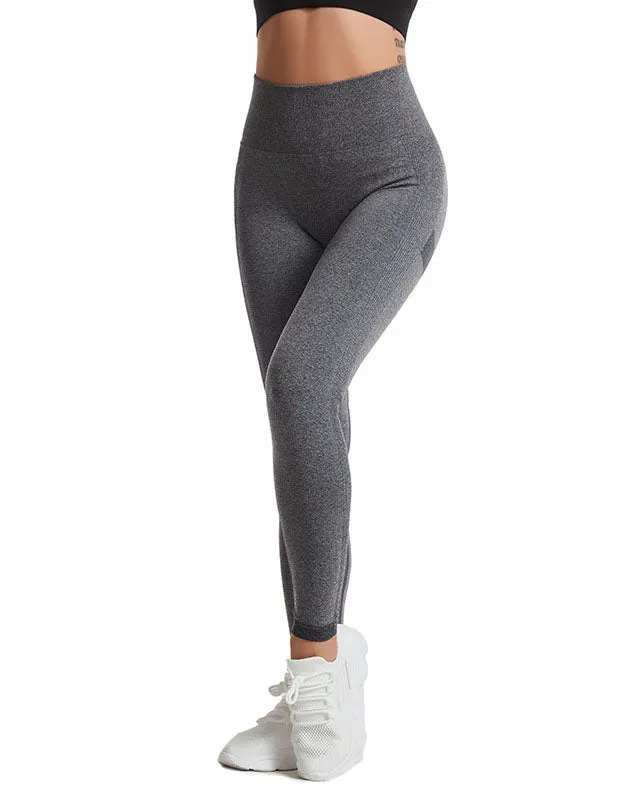 High Waist Abdomen. Hip Raise and Wrinkle Tight Fitness Pants
