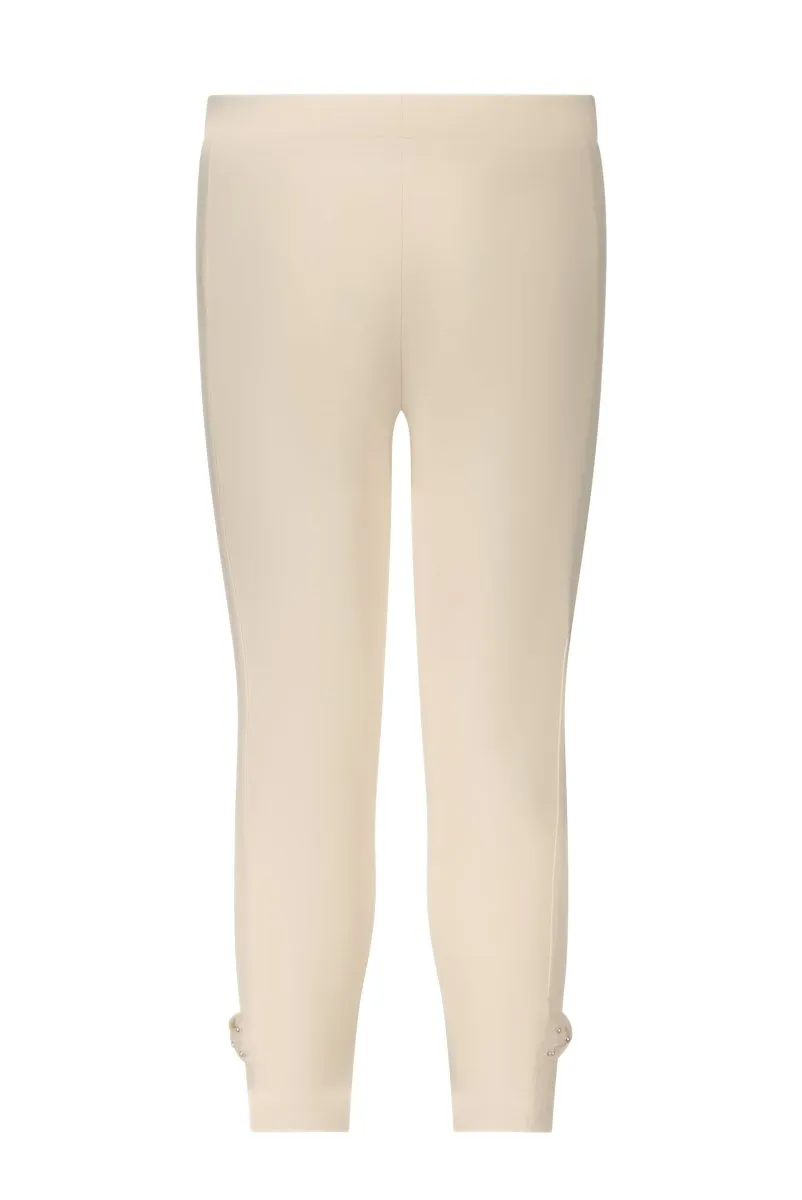 HILLA legging met strik Ivory