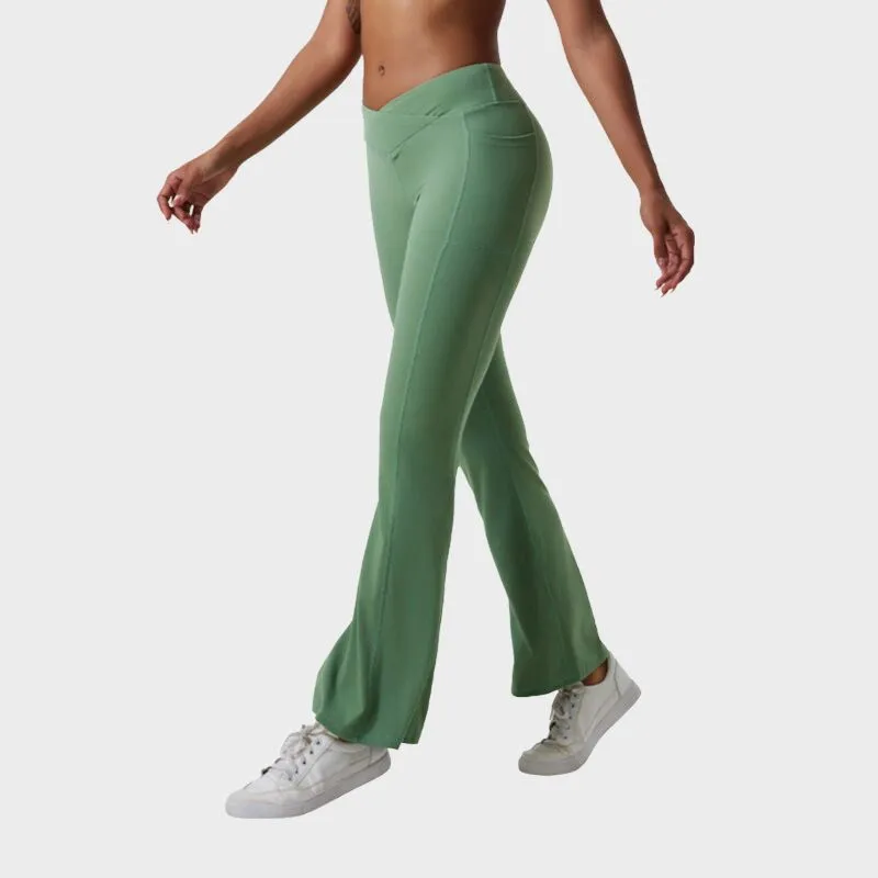 HILMA- Yoga Leggings med utsvängda ben