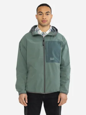 Hooded Track Jacket - Dust Green