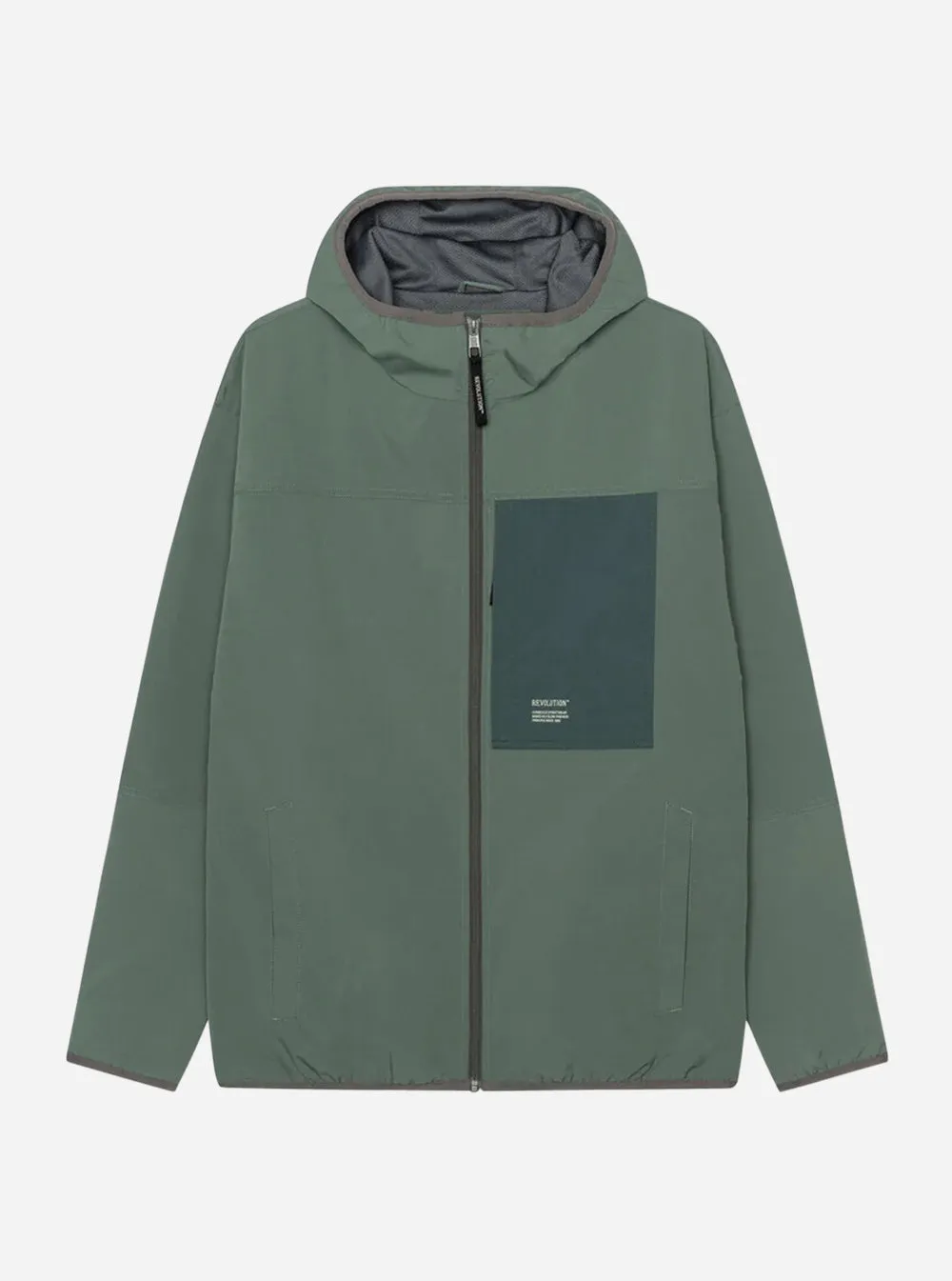 Hooded Track Jacket - Dust Green