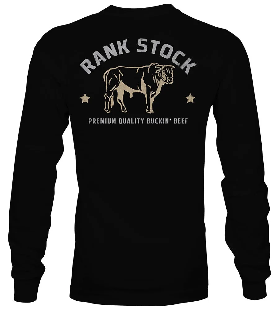 Hooey Men's Rank Stock Logo Long Sleeve Tee in Black