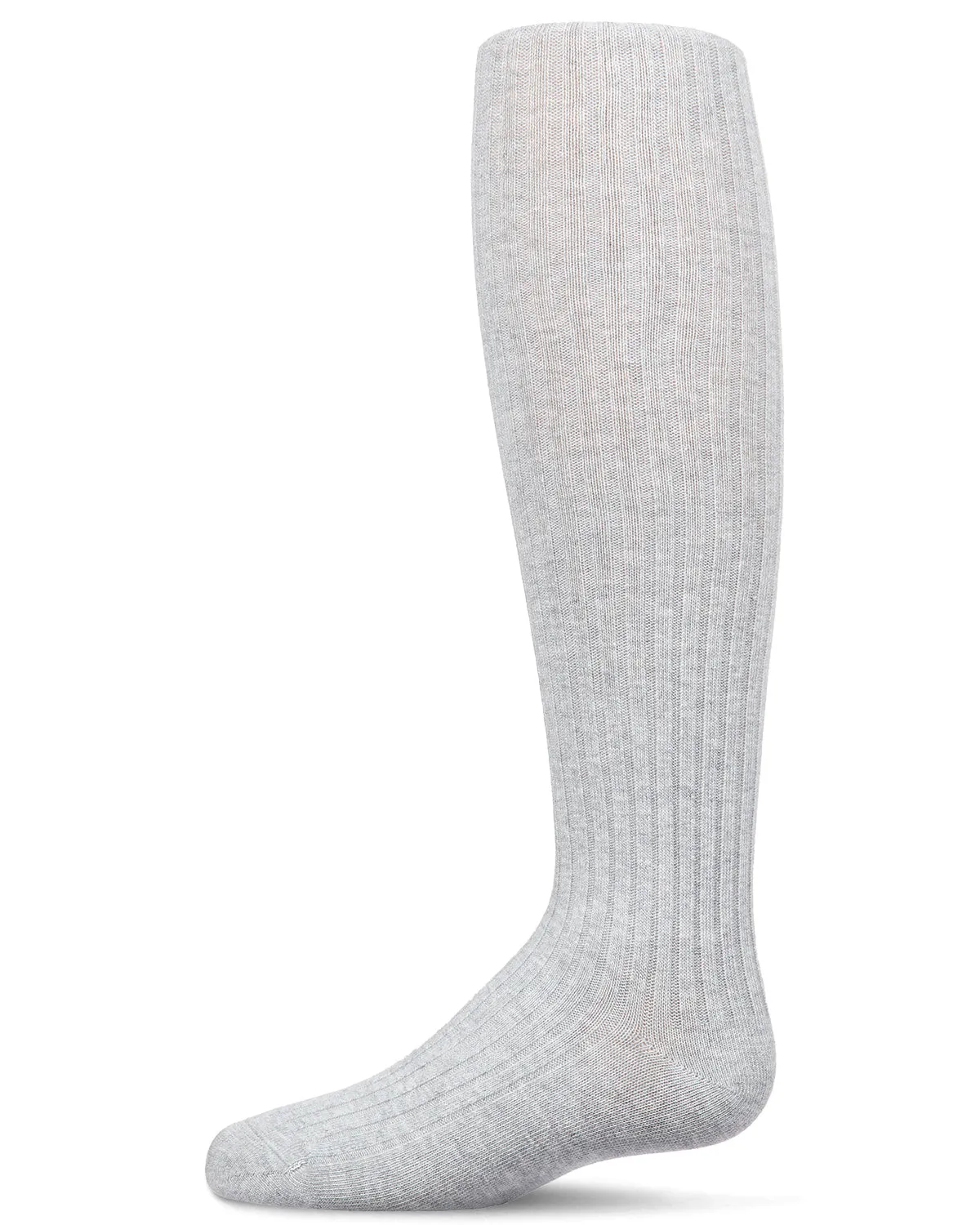 Infant Classic Ribbed Cotton Blend Opaque Tights