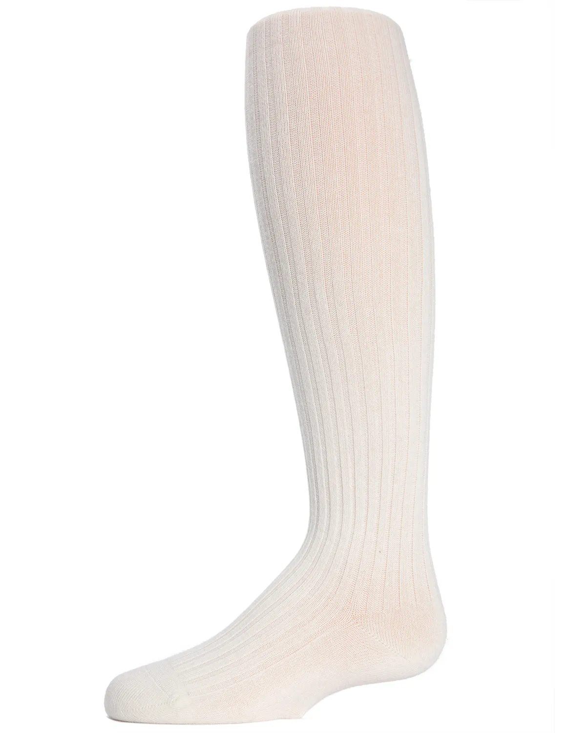 Infant Classic Ribbed Cotton Blend Opaque Tights