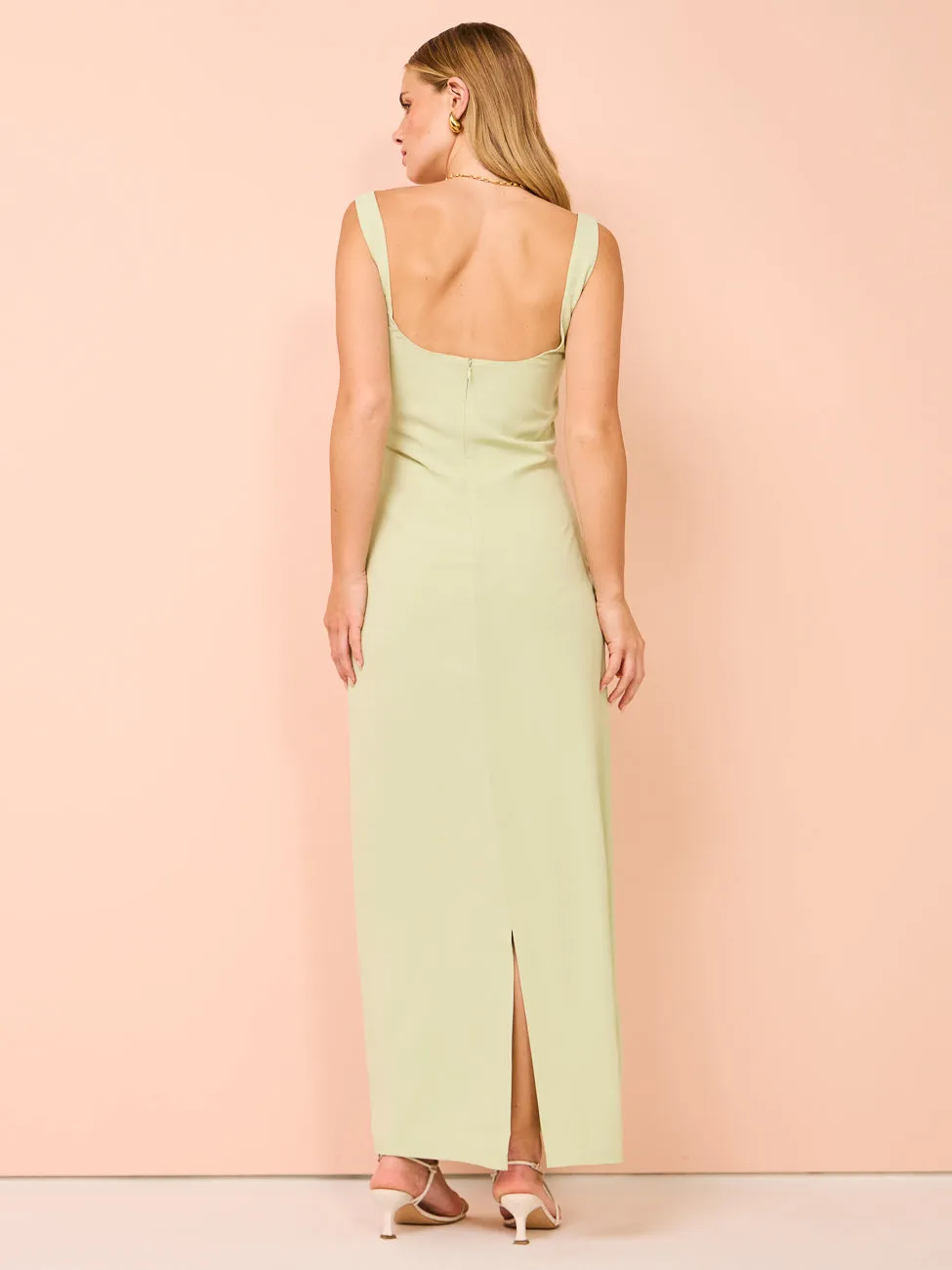 Isabelle Quinn Scarlette Maxi Dress in Pistachio
