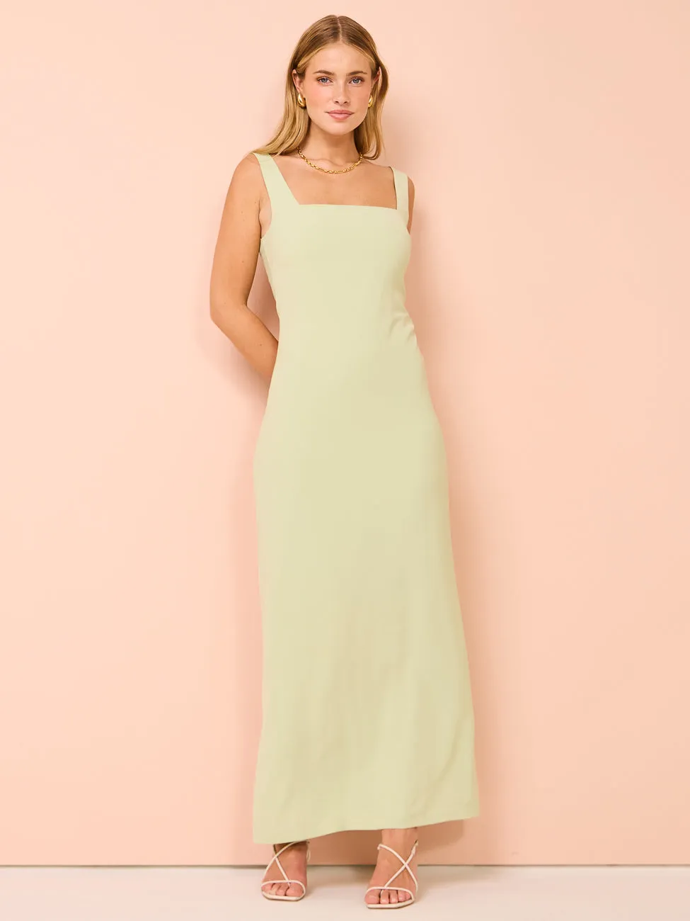 Isabelle Quinn Scarlette Maxi Dress in Pistachio