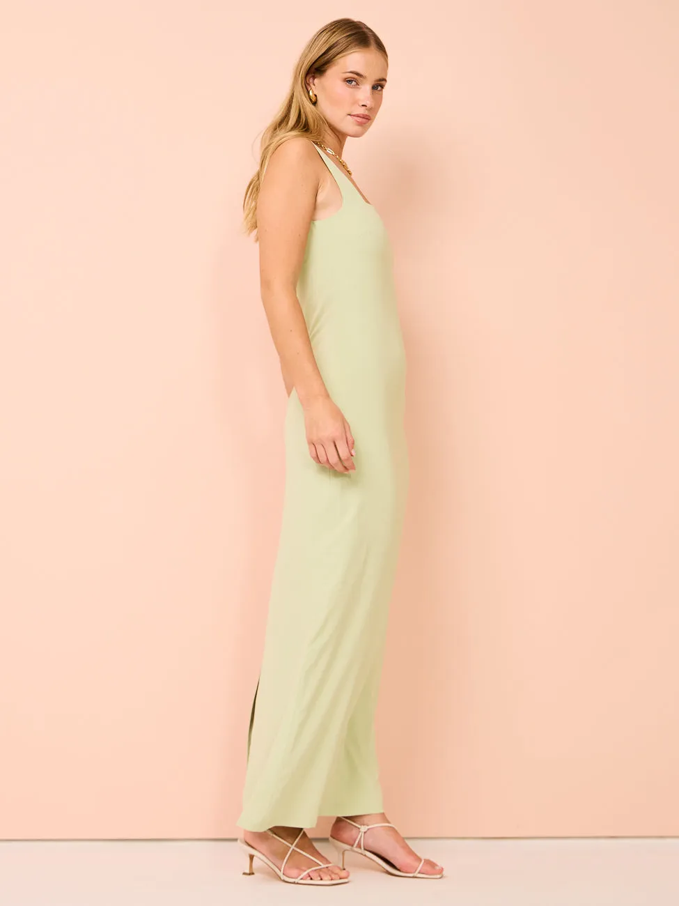 Isabelle Quinn Scarlette Maxi Dress in Pistachio