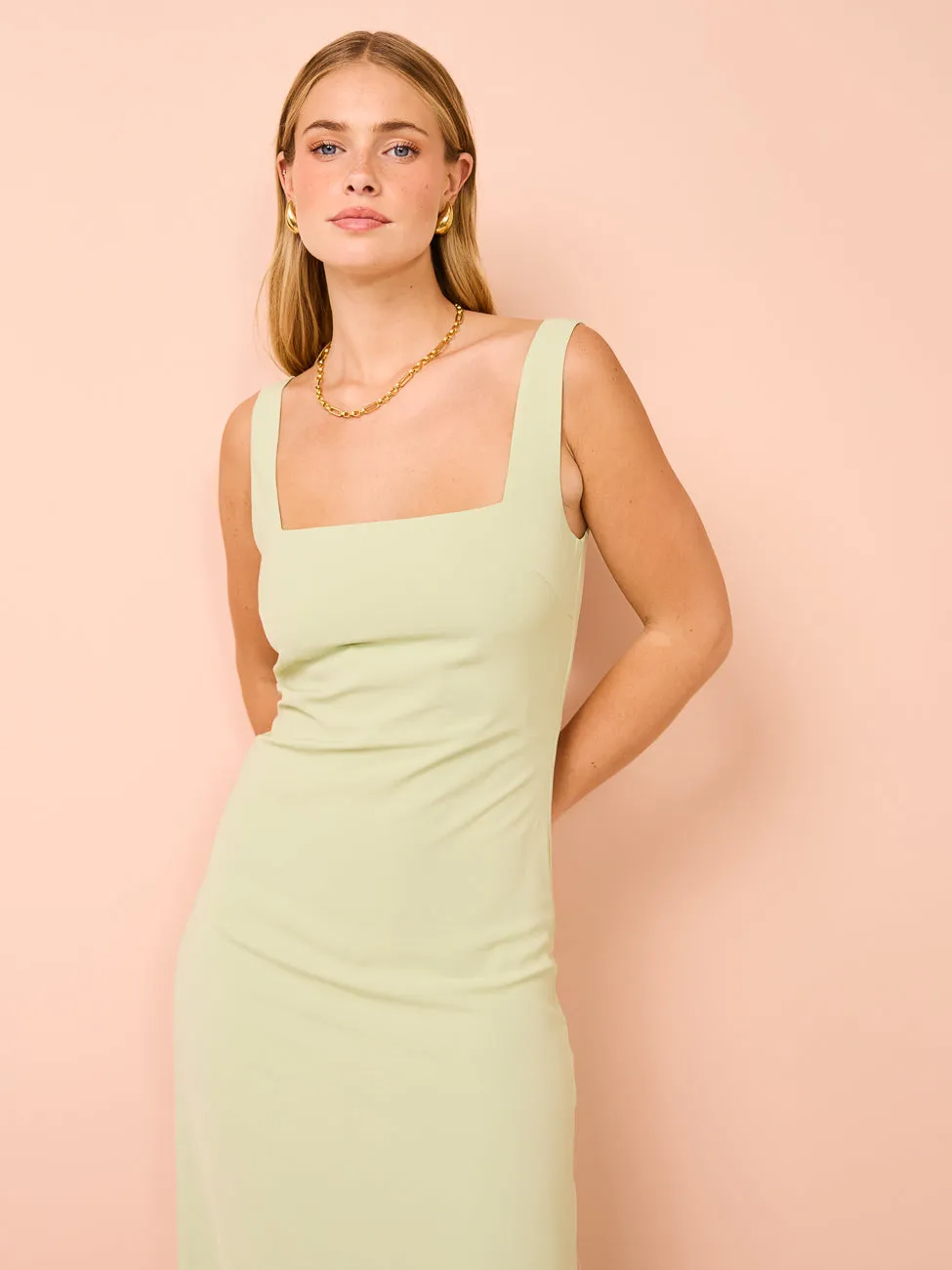 Isabelle Quinn Scarlette Maxi Dress in Pistachio