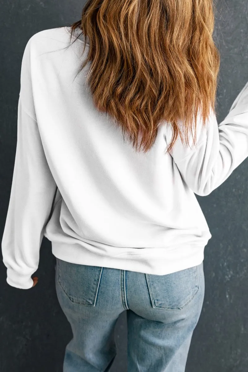 Joyous Christmas Santa Claus "JOY" Graphic Sweatshirt