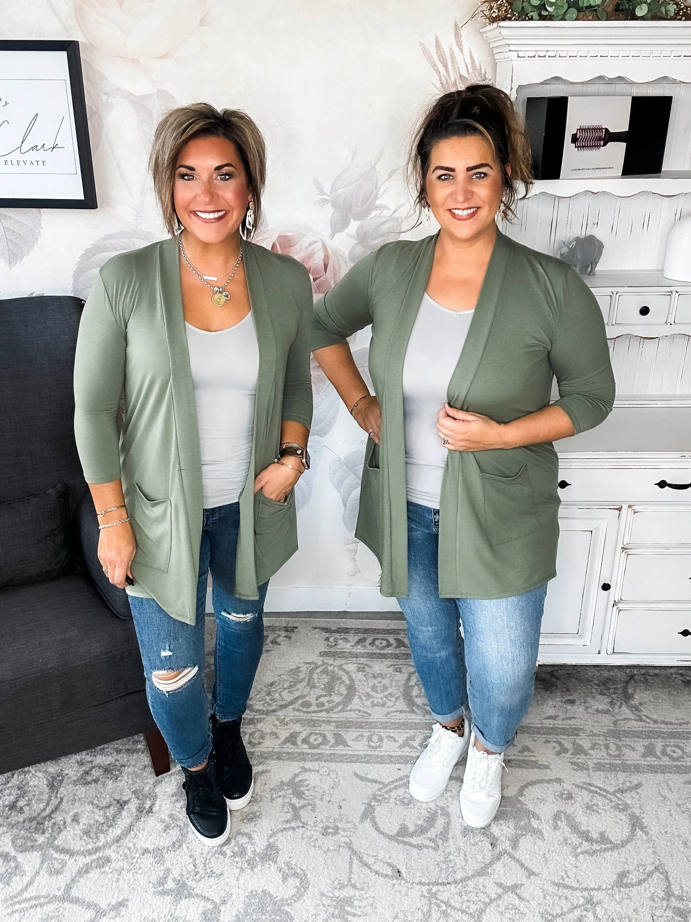 Keep On Going Cardigan - Olive