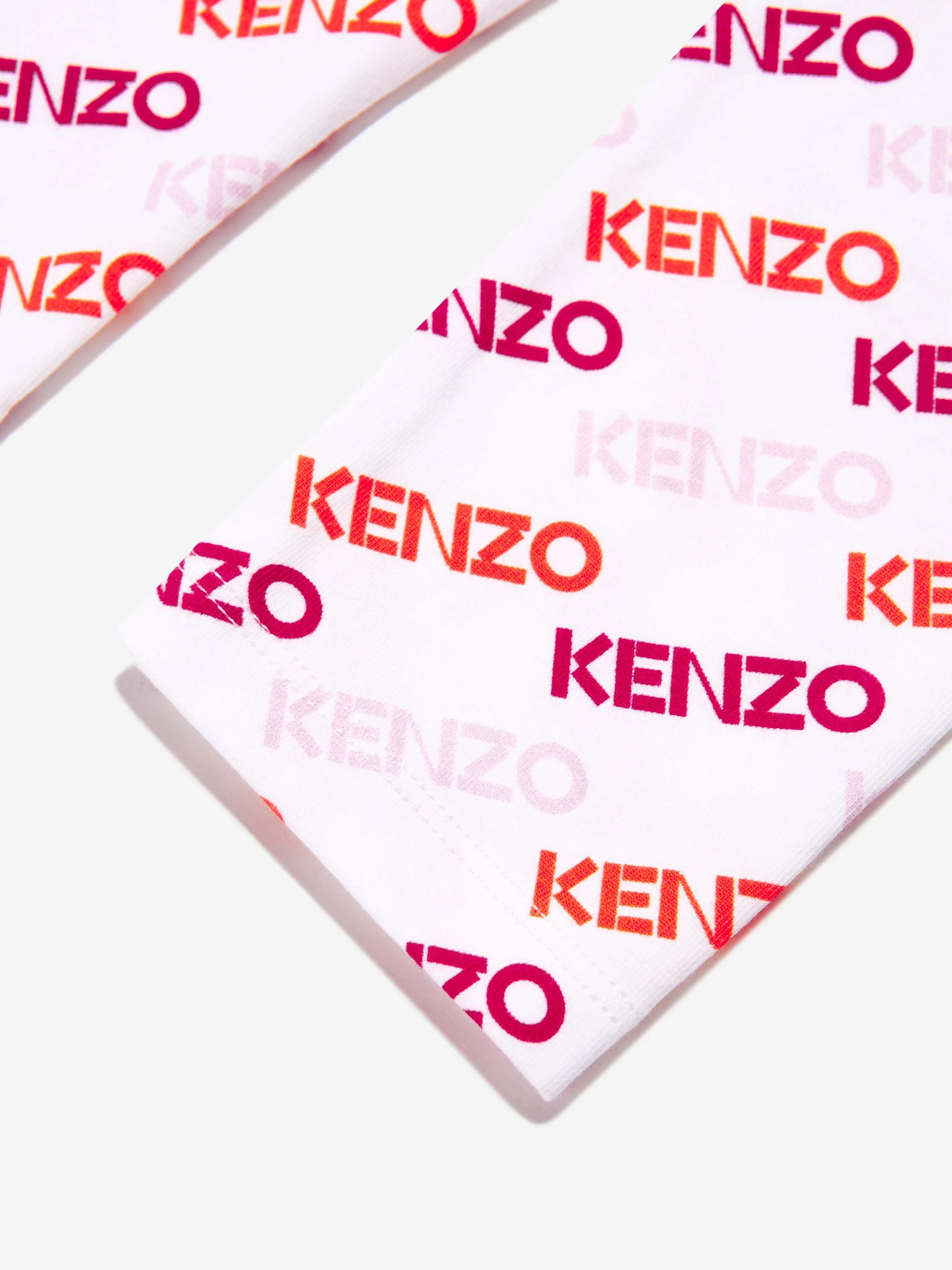 KENZO Baby Girls Logo Leggings in White