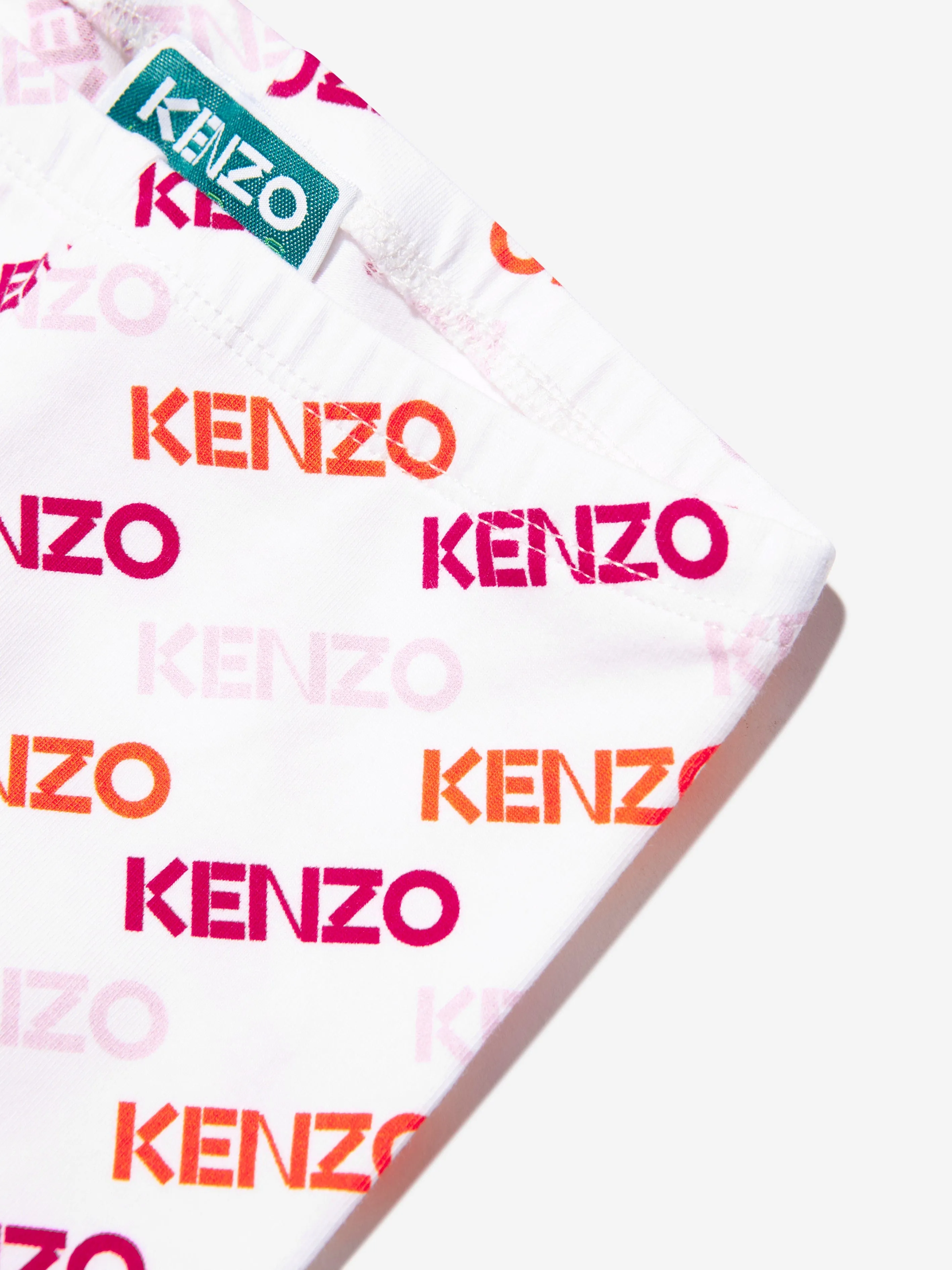KENZO Baby Girls Logo Leggings in White