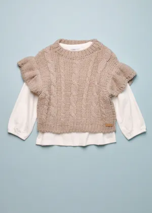 KNIT SWEATER & TEE SET