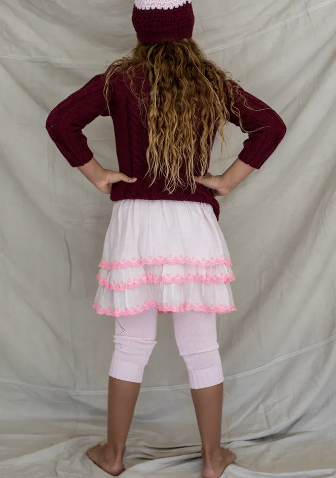 Knitted Leggings - Strawberry Smoothie