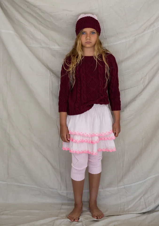 Knitted Leggings - Strawberry Smoothie