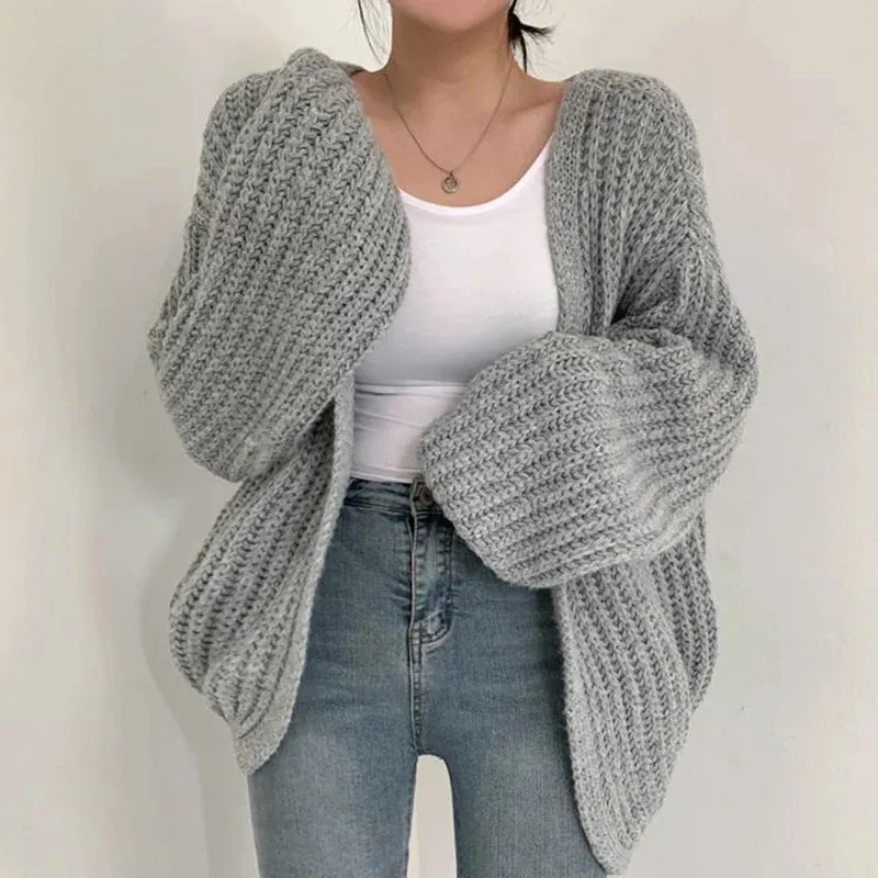 Korean Harajuku Lantern Cardigan
