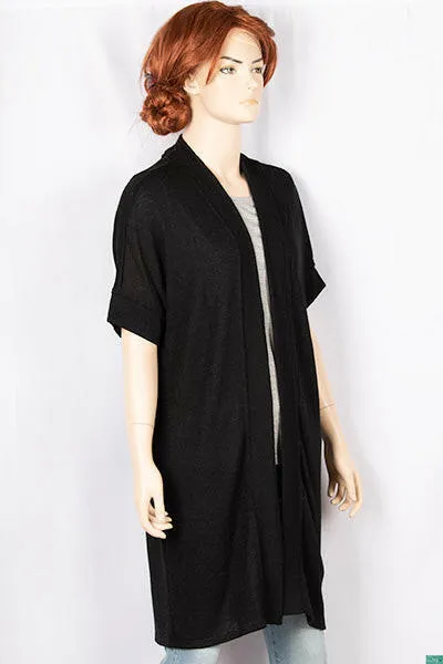 Ladies half sleeve long Drape Cardigan