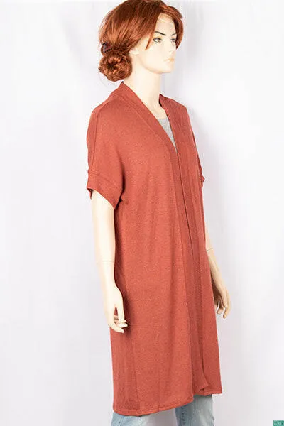 Ladies half sleeve long Drape Cardigan