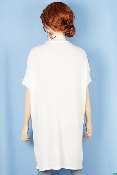 Ladies half sleeve long Drape Cardigan