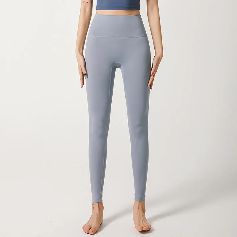 Ladies Yoga Pants High Waist Push Up HIp Seamless Pocket Tight Sporty Gym Pants Leggings