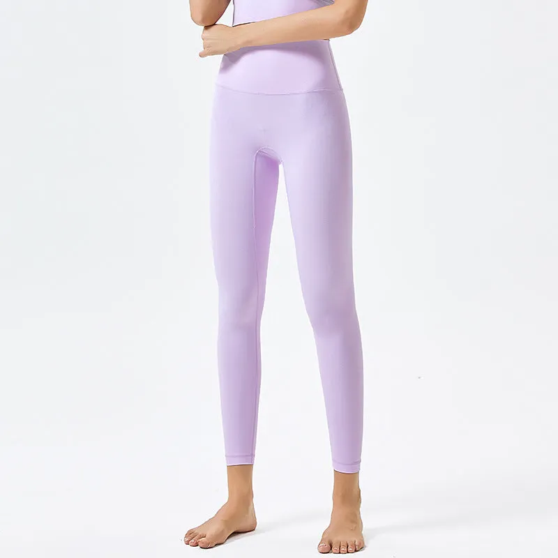 Ladies Yoga Pants High Waist Push Up HIp Seamless Pocket Tight Sporty Gym Pants Leggings