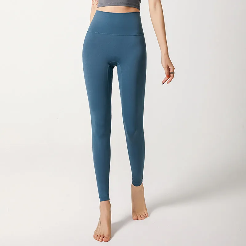 Ladies Yoga Pants High Waist Push Up HIp Seamless Pocket Tight Sporty Gym Pants Leggings