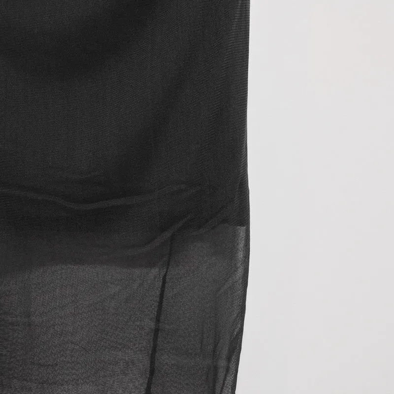 layered mesh miniskirt