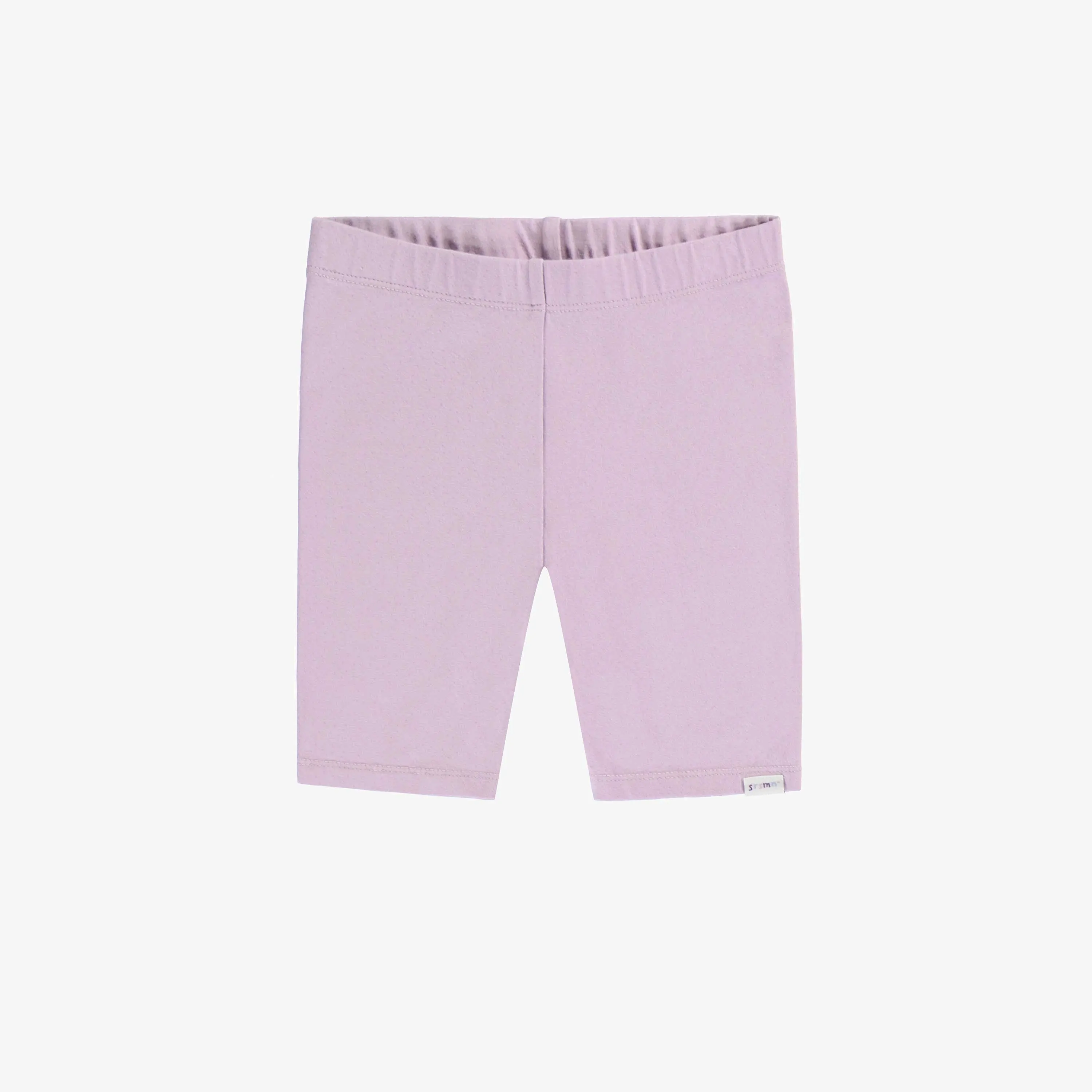 Legging court lilas en jersey doux extensible, enfant || Lilac short legging in soft stretch jersey, child