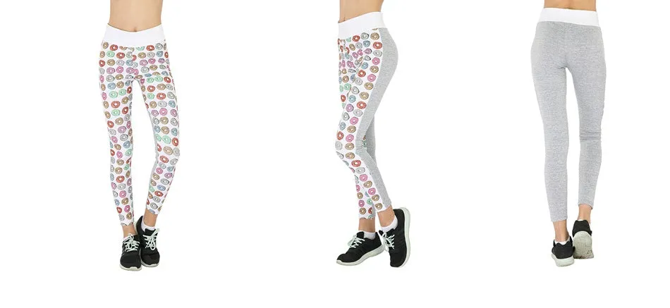 Leggings - Donut Design Sports  (FAB-19129)