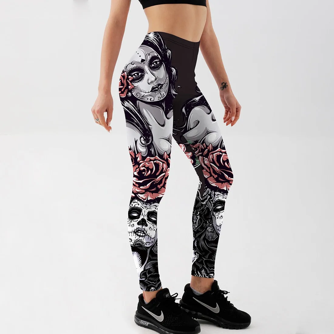 Leggings Gothique Roses