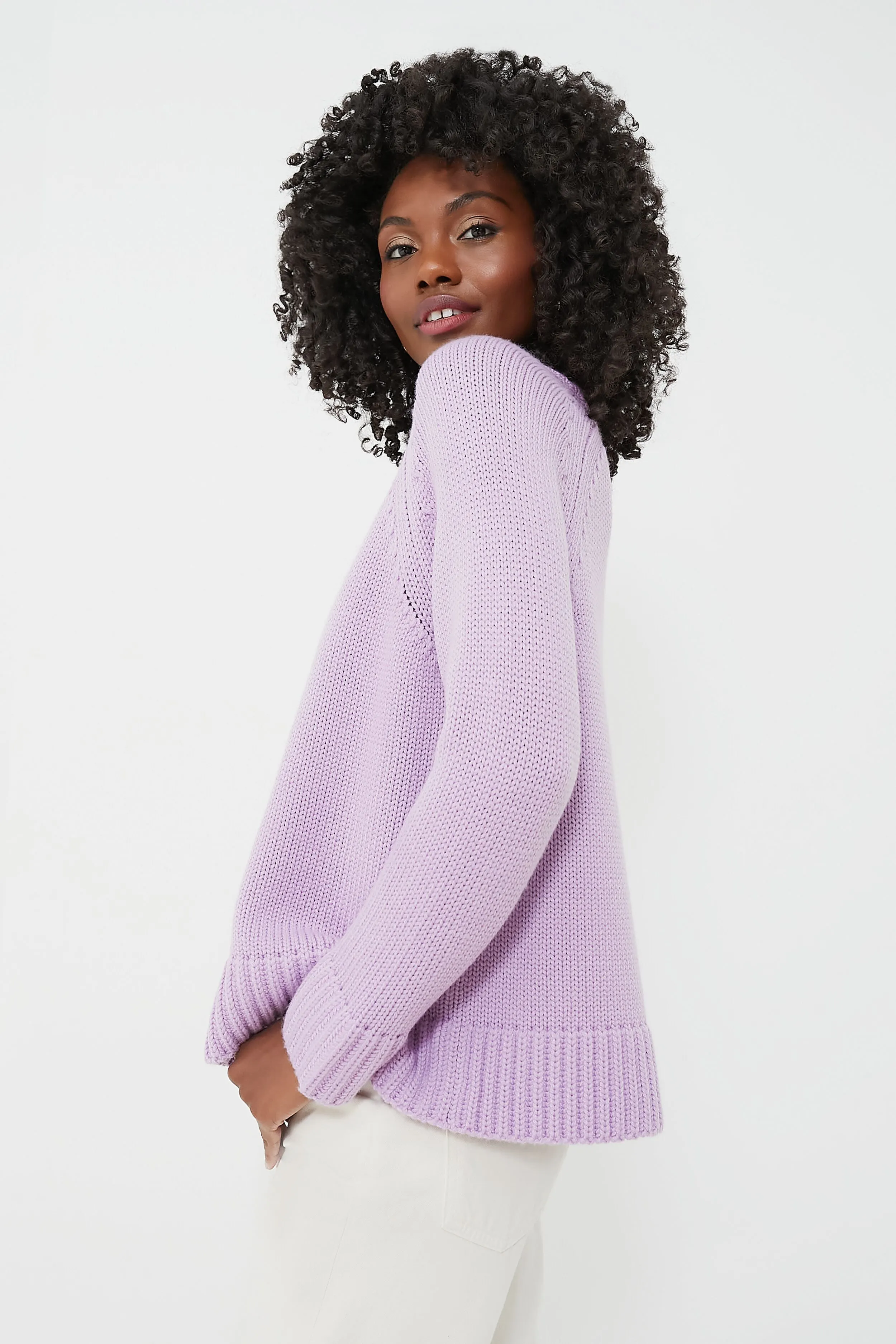 Lilac Claude Crewneck Sweater