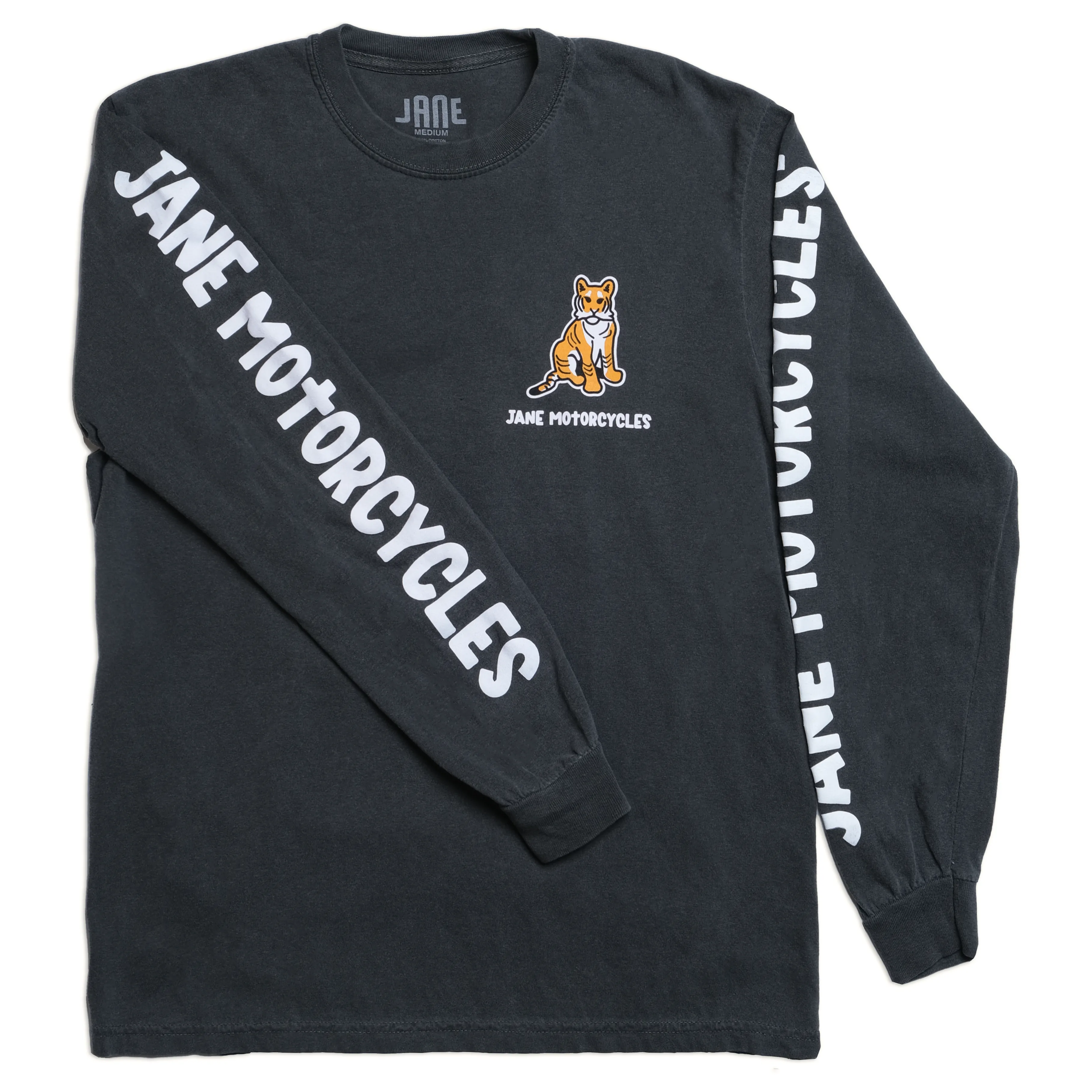 LITTLE TIGER LONG SLEEVE T-SHIRT - CHARCOAL