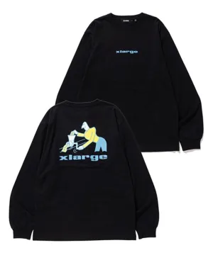 L/S TEE MAKING STICKER BLACK