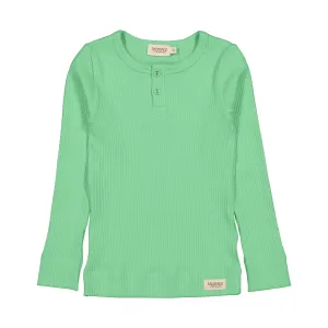 Marmar Long Sleeve Henley- Cale Green