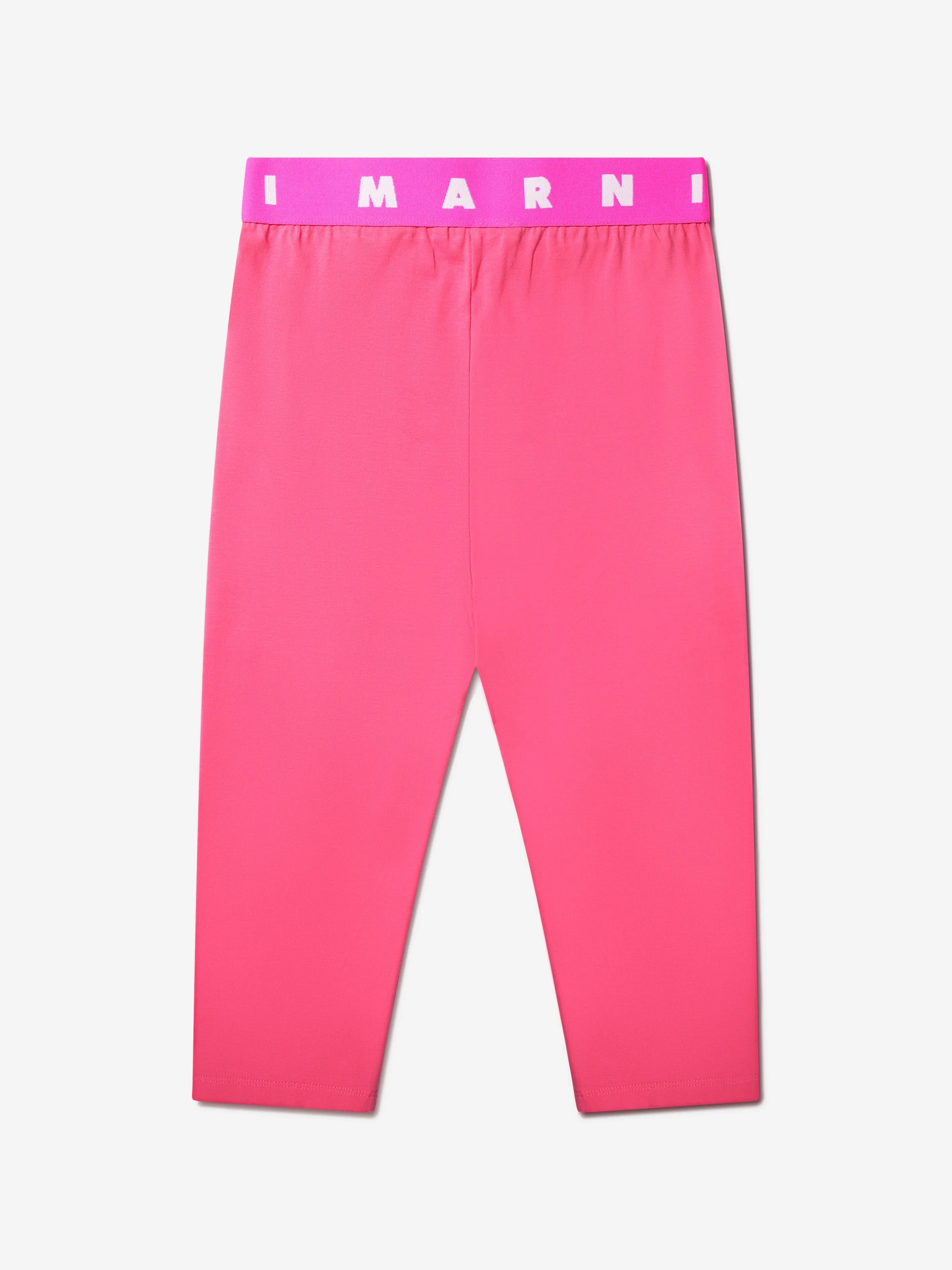 MARNI Girls Logo Band Leggings in Pink
