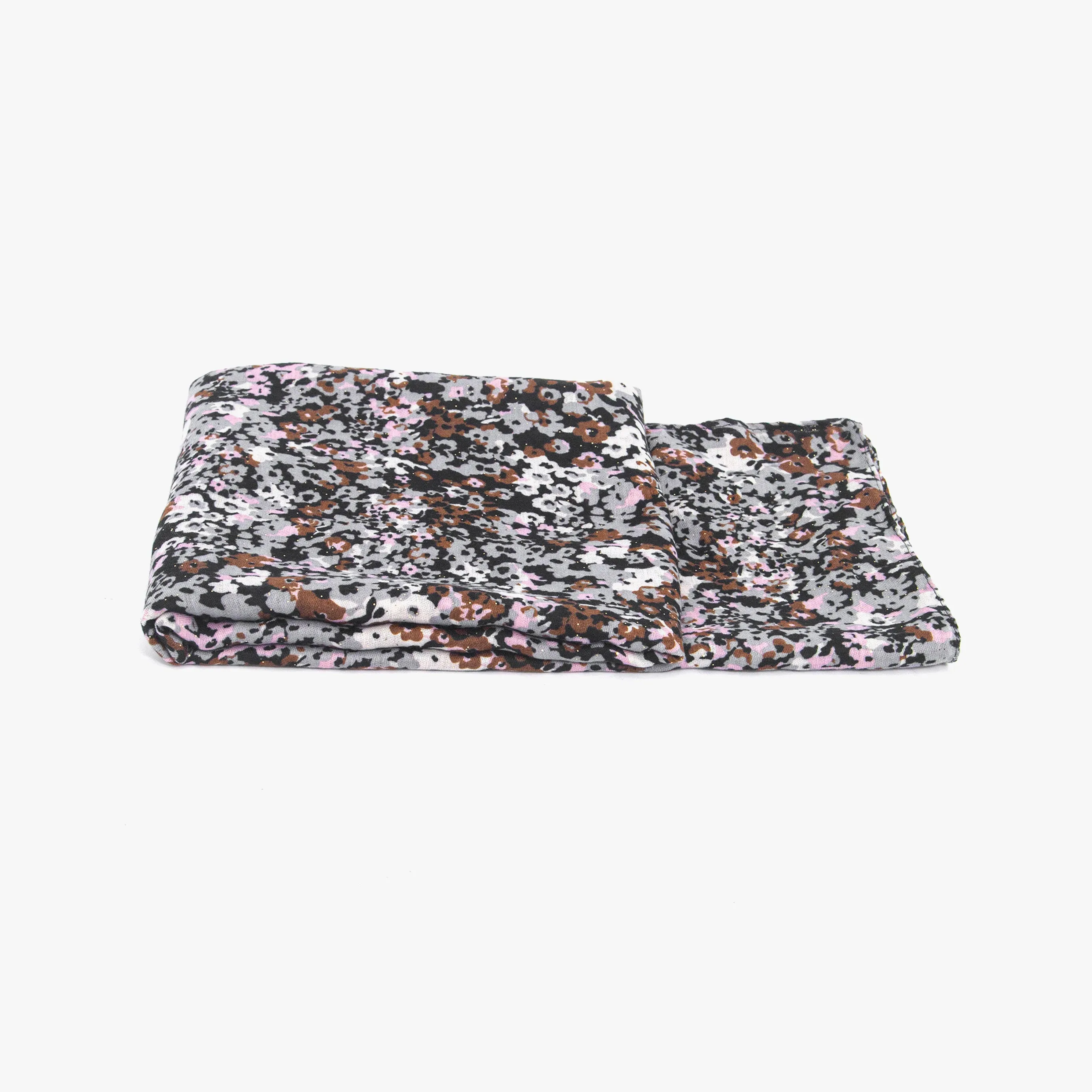 Meera Lightweight Scarf - Neutral, Floral