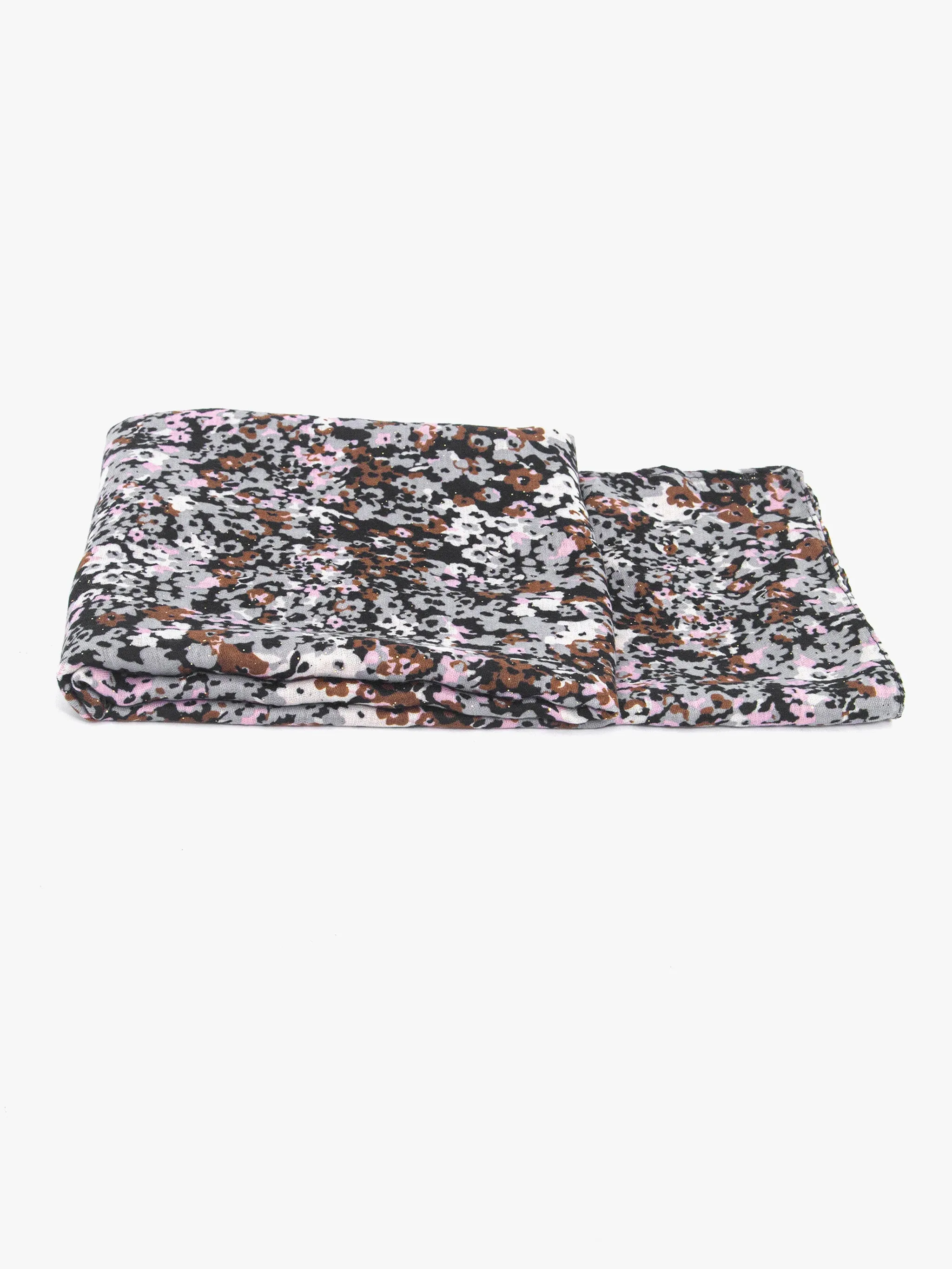 Meera Lightweight Scarf - Neutral, Floral