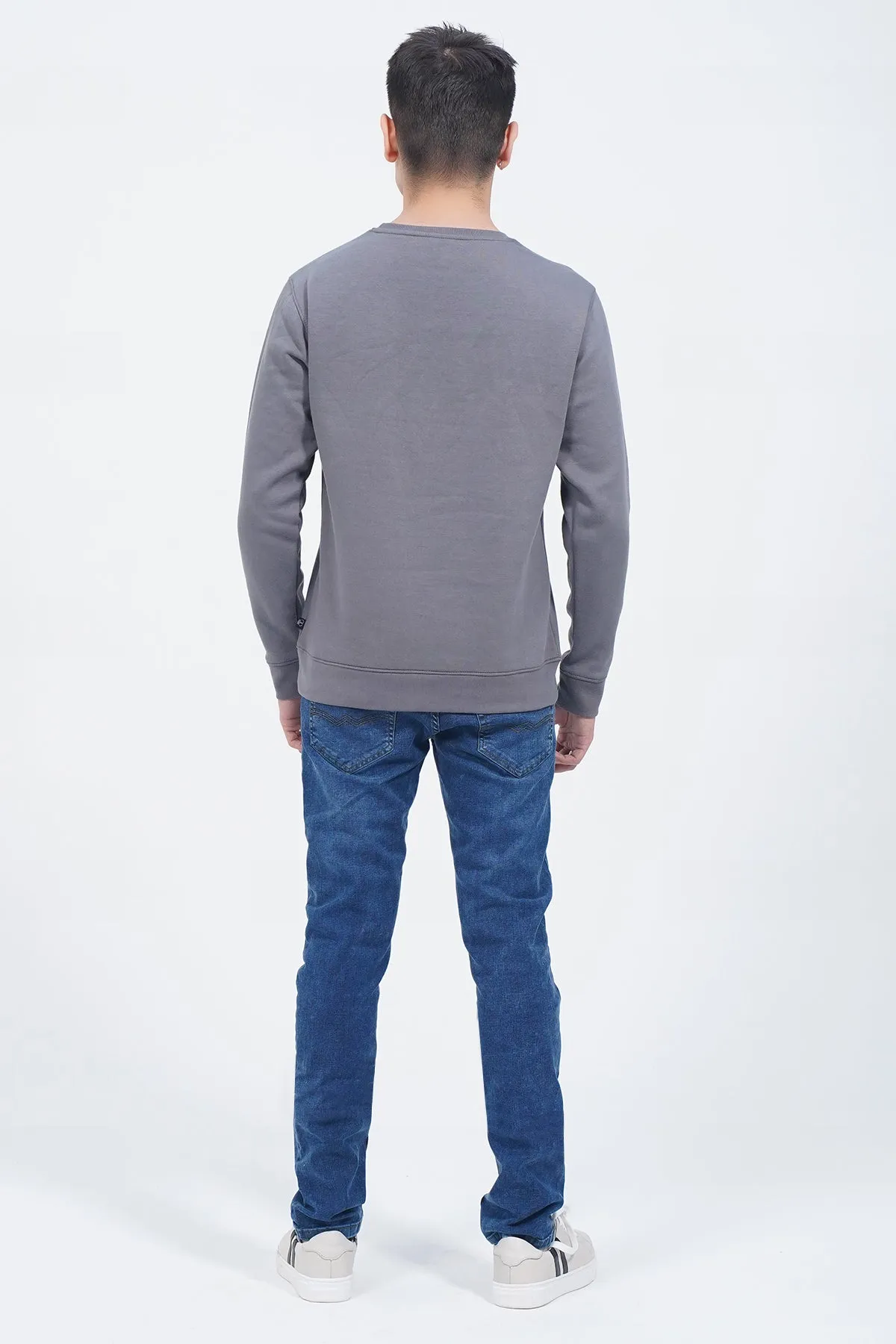 Mens "DOUGER" Crewneck Long Sleeve Sweatshirt