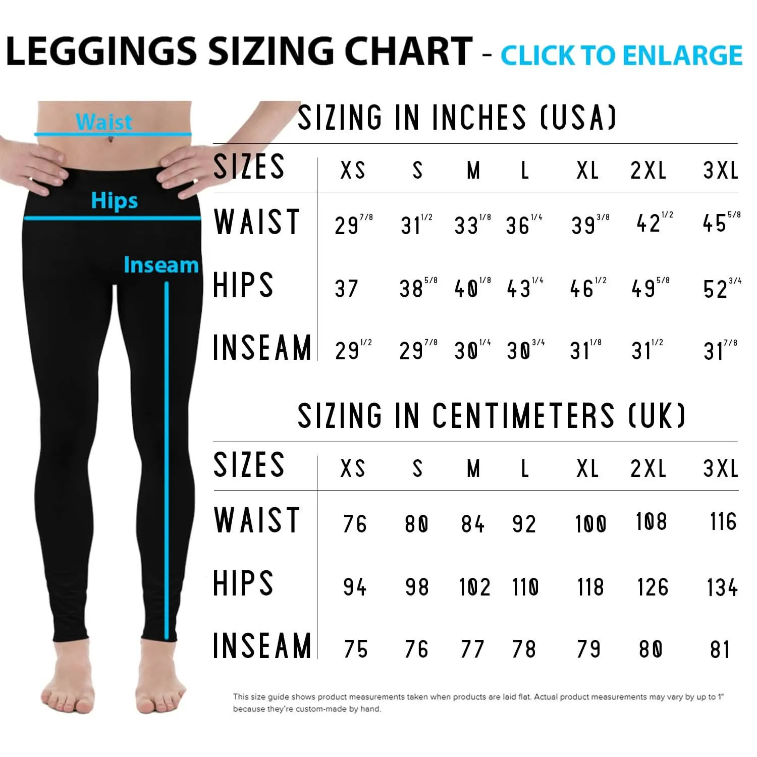 Men's Skull Print Performance Leggings in Black and White