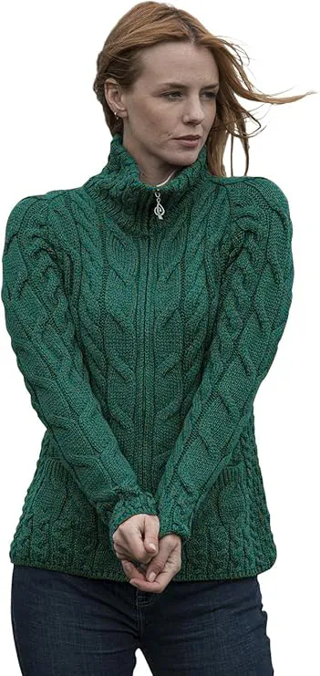 Merino Shaped Zipper Cardigan