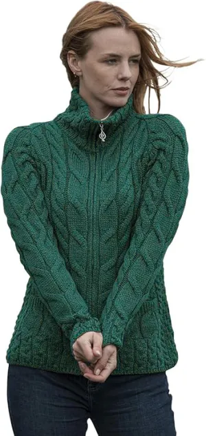 Merino Shaped Zipper Cardigan