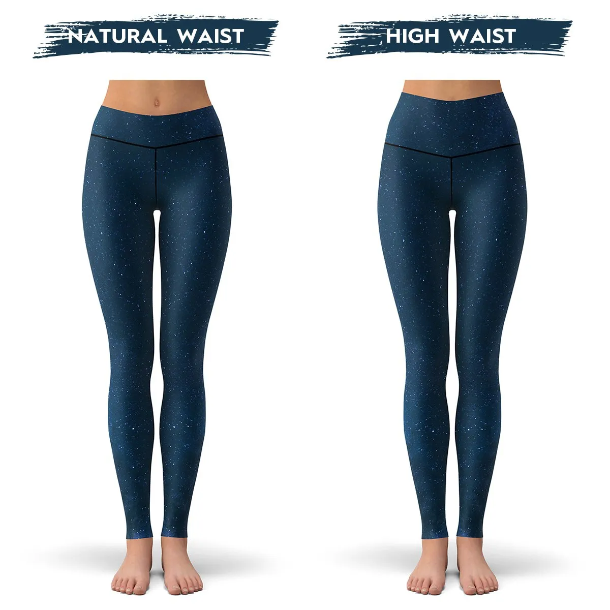 Midnight Blue Stars Leggings