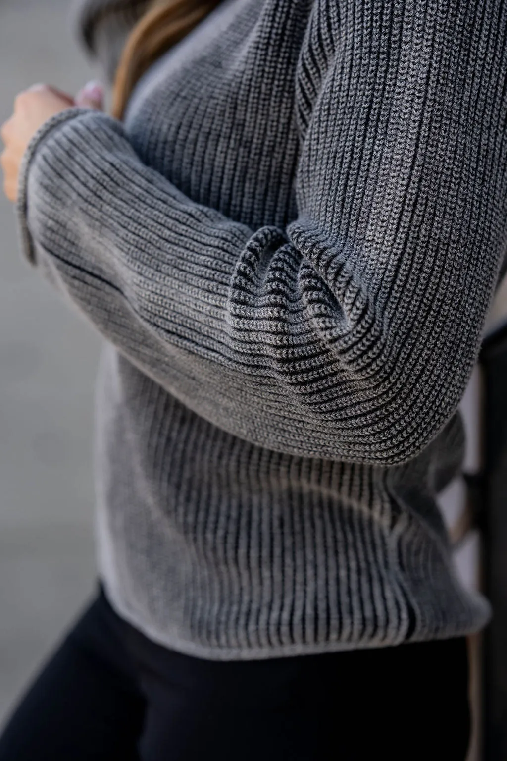 Mineral Wash Knit Sweater