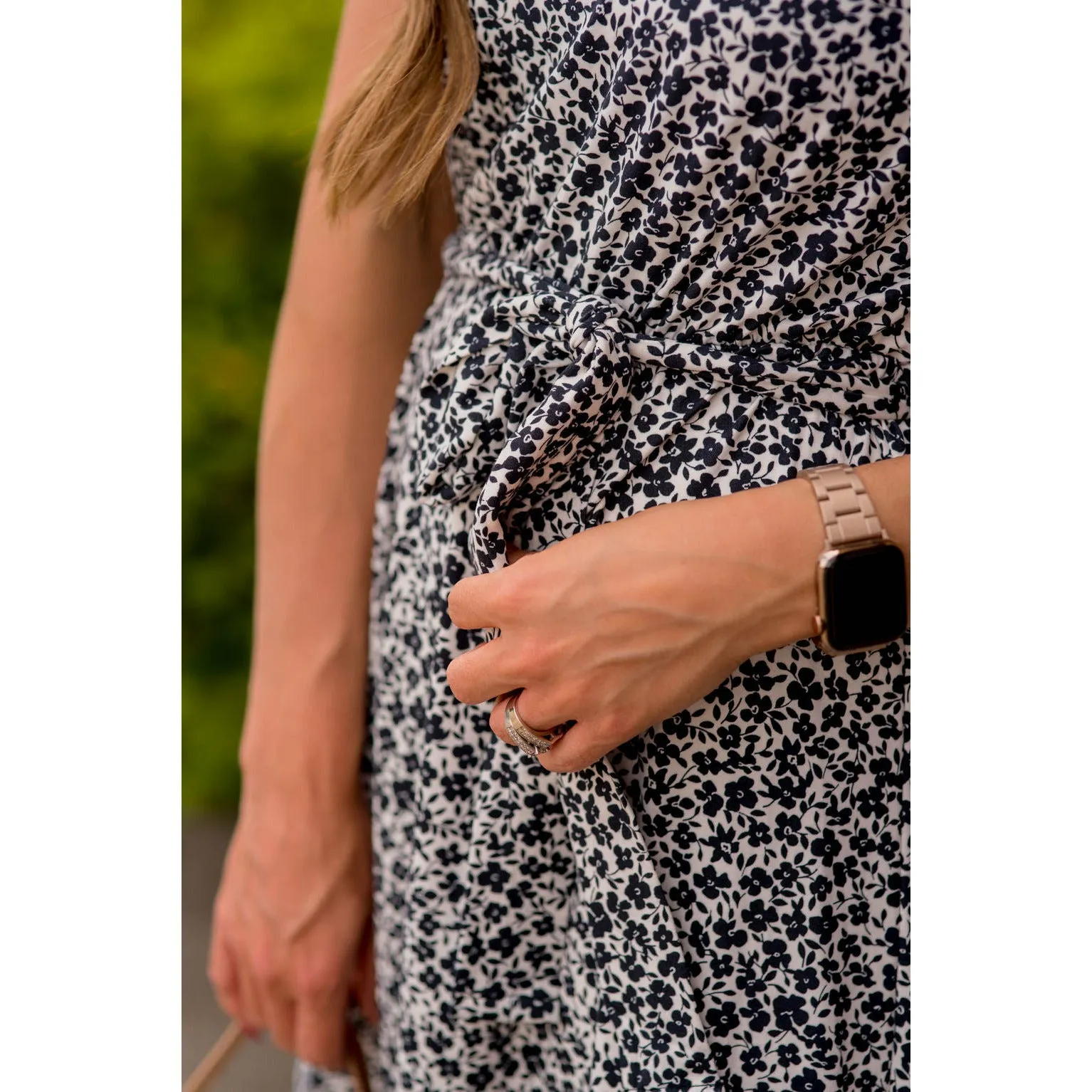 Mini Floral Pocket Tank Dress